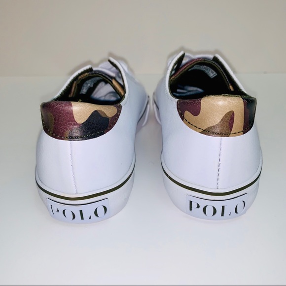 New Polo Ralph Lauren Boy’s White with Camo Sz 13 - Picture 4 of 8